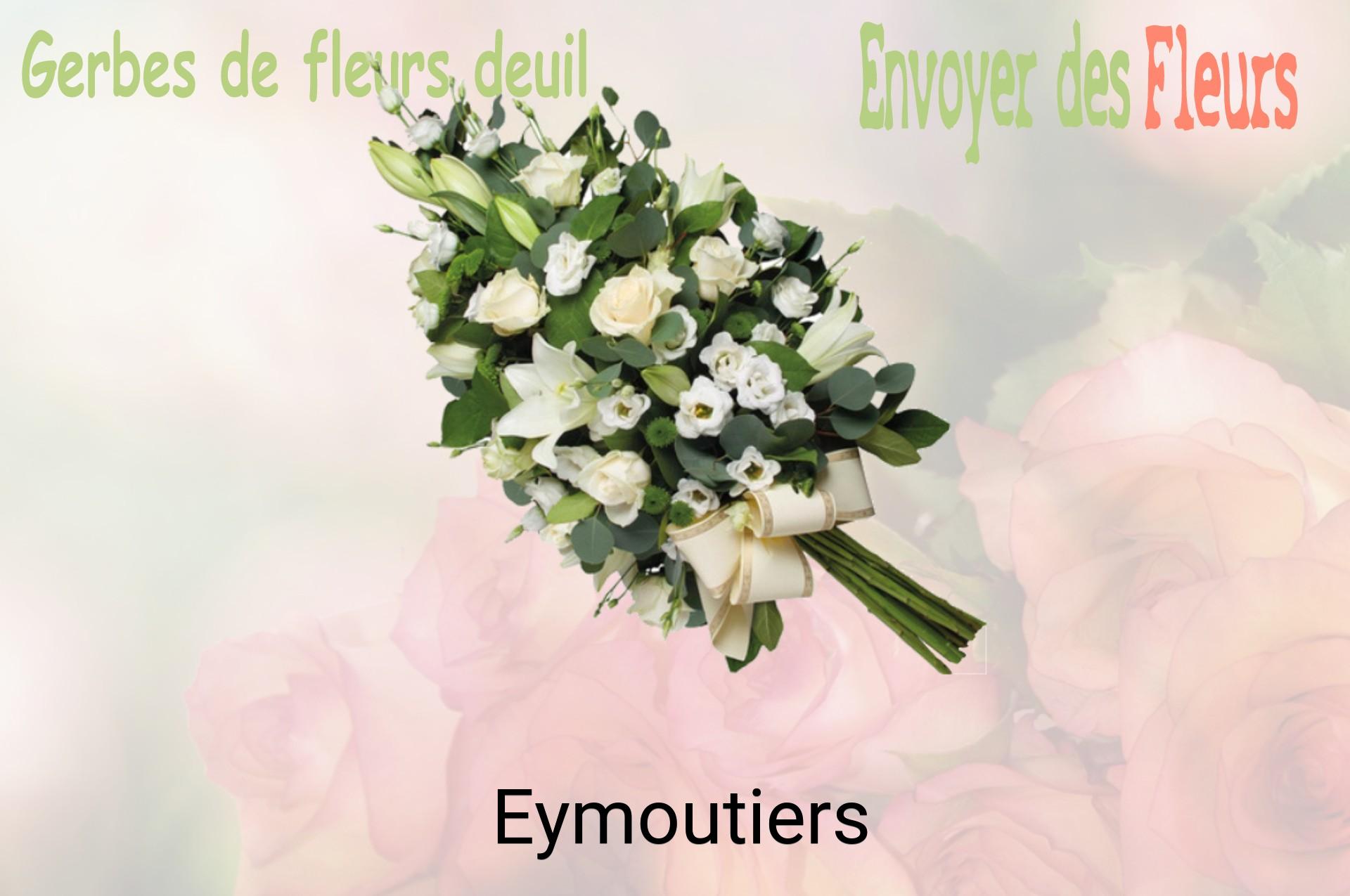 Gerbe de fleurs de deuil livrée à Eymoutiers